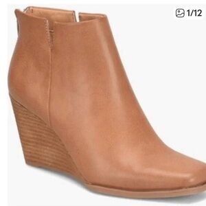 Kork-Ease Oliana Tan Wedge Ankle Boots Women’s 10M Nordstrom NWT